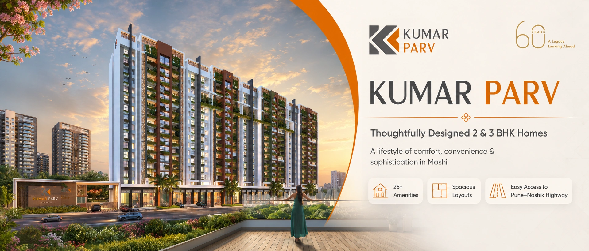 Moshi Pune location near Kumar Parv
